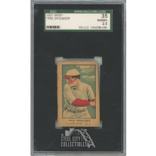 Tris Speaker 1921 Baseball Card SGC 2.5 Good+
