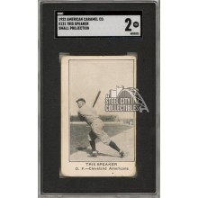 Tris Speaker 1922 American Caramel Small Projection Card SGC 2 Good