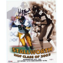 John Stallworth HOF 02 Autographed Pittsburgh Steelers 8x10 Photo - JSA COA (Signed On Top Left)