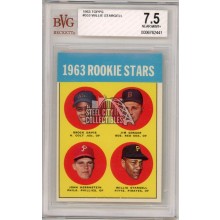 Willie Stargell 1963 Topps Rookie Card #553 BVG 7.5 Near Mint+