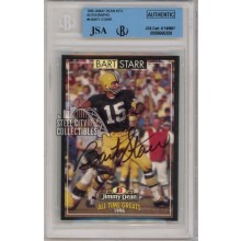 Bart Starr 1996 Jimmy Dean All Time Greats Autograph Card #4 BAS