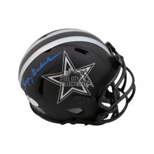 Roger Staubach Autographed Dallas Cowboy Eclipse Mini Football Helmet - BAS COA