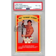 Ricky Steamboat 1988 WWF Gold Bond Ice Cream Card PSA 4