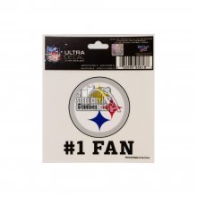 Pittsburgh Steelers #1 Fan Ultra Decal 3"x4"