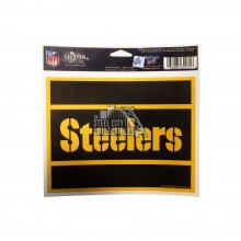 Pittsburgh Steelers Black/Gold Ultra Decal 4"x6"