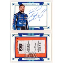 Ricky Stenhouse 2020 Panini National Treasures Autograph Tag Patch Booklet Card 1/1