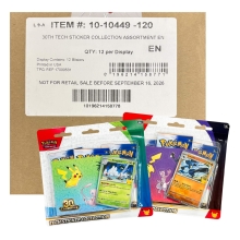 Pokemon 30th Celebration Tech Sticker 12-Blister Case