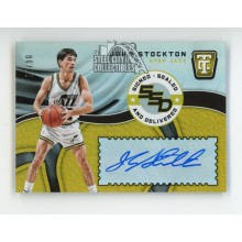 John Stockton 2017-18 Panini Totally Certified Gold Autograph Card #SSD-JS 07/10
