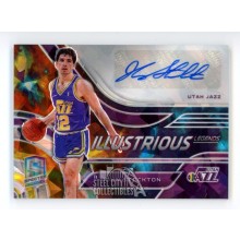 John Stockton 2020-21 Panini Spectra Illustrious Ice Autograph Card #ILJST 16/20