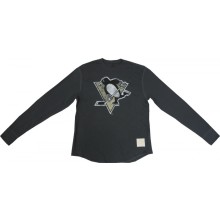 Pittsburgh Penguins CCM NHL Classics Retro Sport Storm Gold Logo Thermal Shirt
