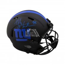 Michael Strahan Autographed Giants Eclipse Replica Full-Size Football Helmet - BAS COA