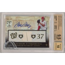 Stephen Strasburg 2010 Topps Tribute Autograph Relic Rookie Card 88/99 BGS 9.5