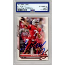 CJ Stroud 2022 Bowman University Autograph Card #90 PSA/DNA