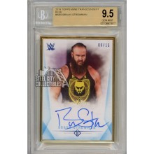 Braun Strowman 2019 Topps Transcendent Blue Autograph Card 06/15 BGS 9.5 Gem Mint