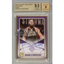 Braun Strowman 2020 Topps Transcendent WWE Purple Autograph Card 10/10 BGS 9.5