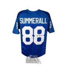 Pat Summerall Autographed New York Custom Football Jersey - PSA/DNA COA