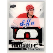 Andrei Svechnikov 2018-19 Upper Deck Premier Autograph Rookie Patch Card 62/99