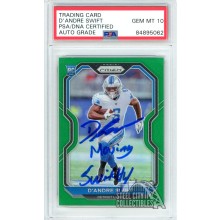 D'Andre Swift 2020 Panini Prizm Green "Moving Swiftly" Autograph Rookie Card #358 PSA/DNA 10
