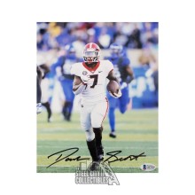 D'Andre Swift Autographed Georgia Bulldogs 8x10 Photo - BAS COA (Horizontal, White Jersey)