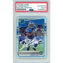 D'Andre Swift 2020 Panini Optic Holo Autograph Rookie Card #159 PSA/DNA (White)