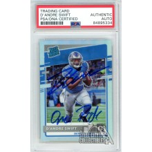 D'Andre Swift 2020 Panini Optic Holo "One Pride" Autograph Rookie Card #159 PSA/DNA