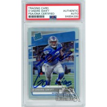 D'Andre Swift 2020 Panini Optic Holo "Go Lions" Autograph Rookie Card #159 PSA/DNA
