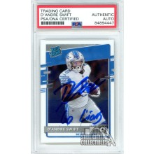 D'Andre Swift 2020 Panini Optic "Go Lions" Autograph Rookie Card #P-309 PSA/DNA