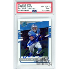 D'Andre Swift 2020 Panini Optic "Go Lions" Autograph Rookie Card #159 PSA/DNA