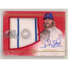 Noah Syndergaard 2017 Topps Definitive Autograph Button Patch Card #ARC-NS 1/1