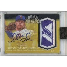 Noah Syndergaard 2018 Topps Dynasty Autograph Majestic MLB Logo Patch Card 1/1