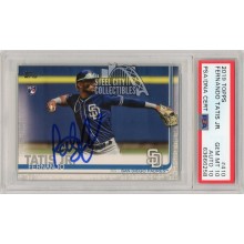 Fernando Tatis Jr 2019 Topps Autographed Rookie Card #410 PSA 10 PSA/DNA 10