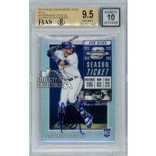 Fernando Tatis Jr 2019 Contenders Optic Holo Autograph Rookie Card #3 BGS 9.5 BAS 10