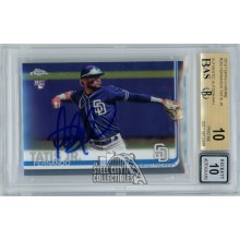 Fernando Tatis Jr 2019 Topps Chrome Autograph Rookie Card #203 BGS 10 BAS 10