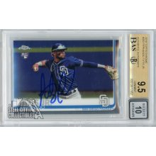 Fernando Tatis Jr 2019 Topps Chrome Autograph Rookie Card #203 BGS 9.5 BAS 10