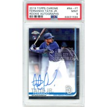 Fernando Tatis Jr 2019 Topps Chrome Autograph Rookie Card #RA-FT PSA 9