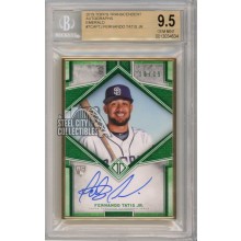 Fernando Tatis 2019 Topps Transcendent Emerald Autograph Rookie Card 10/15 BGS 9.5