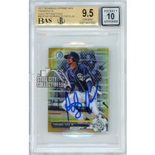 Fernando Tatis Jr 2017 Bowman Chrome Mini Gold Refractor Rookie /50 BGS 9.5 BAS 10
