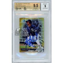 Fernando Tatis Jr 2017 Bowman Chrome Mini Gold Refractor Rookie /50 BGS 9.5 BAS 9
