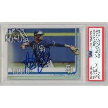 Fernando Tatis Jr 2019 Topps Chrome Refractor Autograph Rookie Card #203 PSA/DNA 10