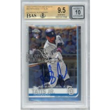 Fernando Tatis Jr 2019 Topps Chrome Update Autograph Rookie Card #54 BGS 9.5 BAS 10