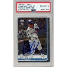 Fernando Tatis Jr 2019 Topps Chrome Update Autograph Rookie Card #54 PSA/DNA 10