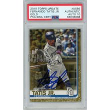 Fernando Tatis Jr 2019 Topps Update Autograph Rookie Card Gold /2019 #US56 - PSA/DNA 10