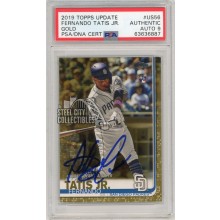 Fernando Tatis Jr 2019 Topps Update Autograph Rookie Card Gold /2019 #US56 - PSA/DNA 9