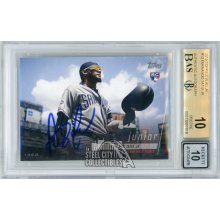 Fernando Tatis Jr 2019 Topps X Vlad Jr Autograph Rookie Card #12 BGS 10 BAS 10