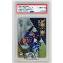 Fernando Tatis Jr 2019 Bowman Chrome Autographed Card #RFTS-10 - PSA/DNA 10