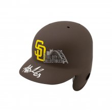 Fernando Tatis Autographed Padres Brown Authentic Full-Size Baseball Helmet - JSA