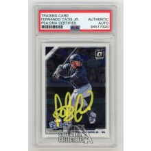 Fernando Tatis Jr 2019 Donruss Optic Baseball Autographed Card #TR-13 - PSA/DNA