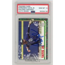Fernando Tatis Jr 2019 Topps Holiday Autographed Rookie RC Card #HW126 - PSA/DNA 10