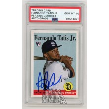 Fernando Tatis Jr 2019 Topps Archives Autograph Rookie Card #75 PSA/DNA 10