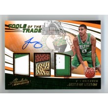 Jayson Tatum 2017-18 Panini Absolute Autograph Rookie Patch Card #TT3-JT 09/25